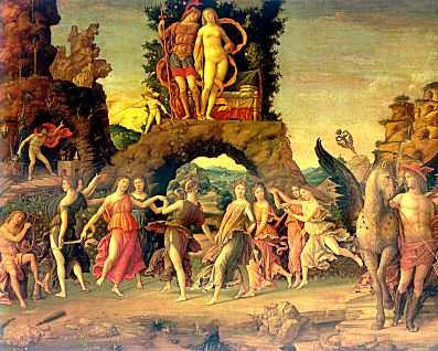 Andrea Mantegna, Parnaso. Parigi, Louvre.