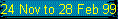 24 Nov to 28 Feb 99