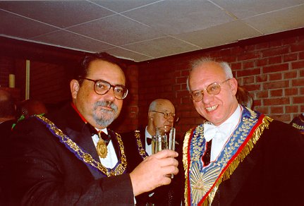 O Gro-Mestre LNC com o Gro-Mestre da Grande Loja do Luxemburgo